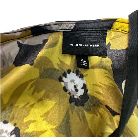 Who What Wear Womens Dress Size XL Multicolor Floral Retro Y2K Summer Vacation - Picture 7 of 8